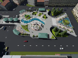 Public space 3D Model