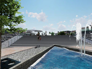 Public space 3D Model