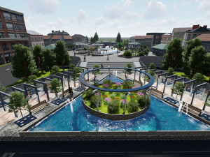 Public space Modello 3D