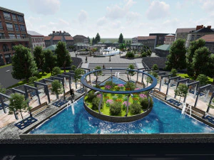 Public space 3D Model
