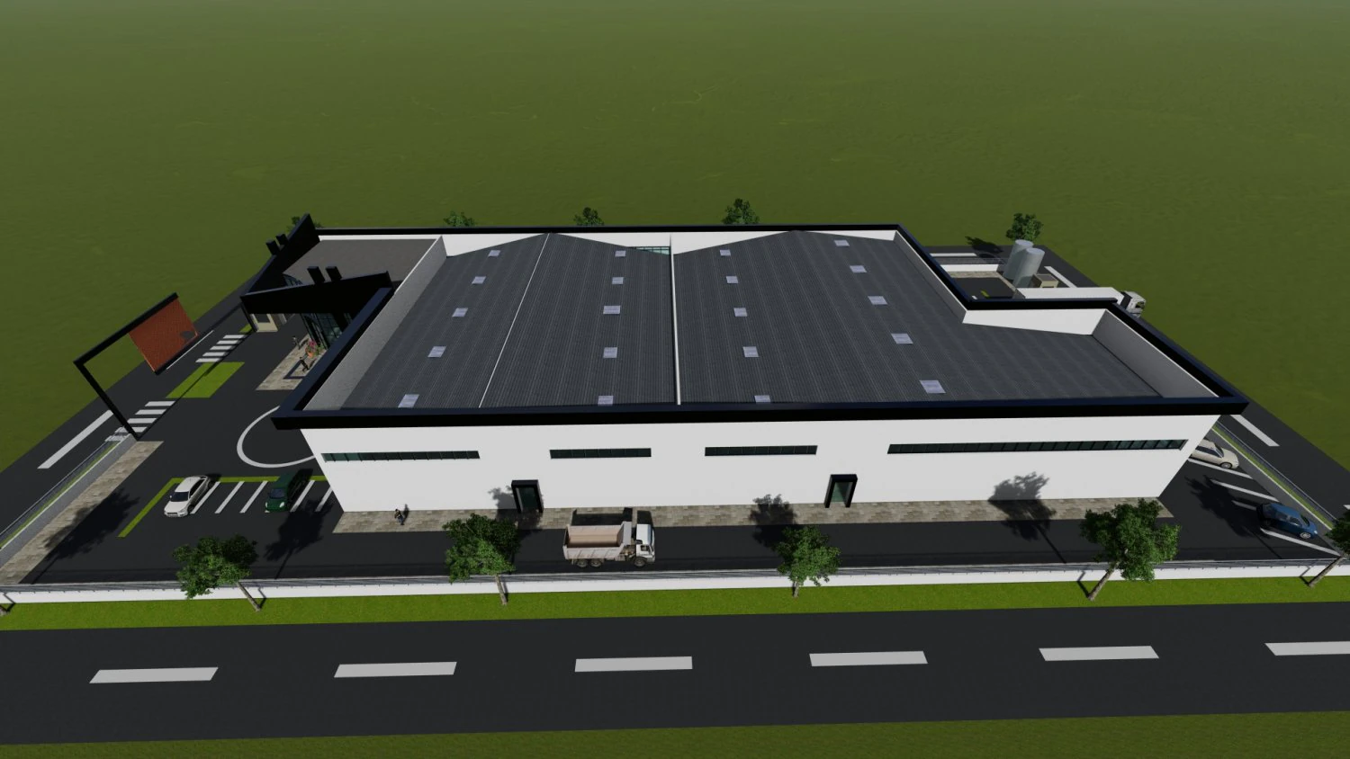 Factory 3D Model .c4d .max .obj .3ds .fbx .stl .blend 