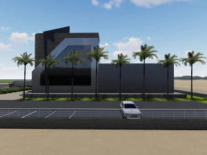 Большая холодильная установка 3D Модель