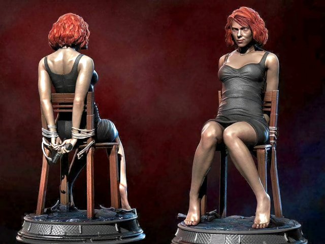 3d stl file of Black widow 2 3D 模型 .c4d .max .obj .3ds .fbx .stl .blend 