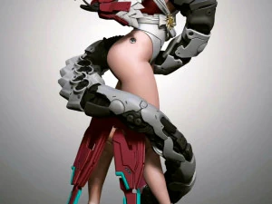 Siber yılanlı kızın 3 boyutlu stl dosyası 3D Model