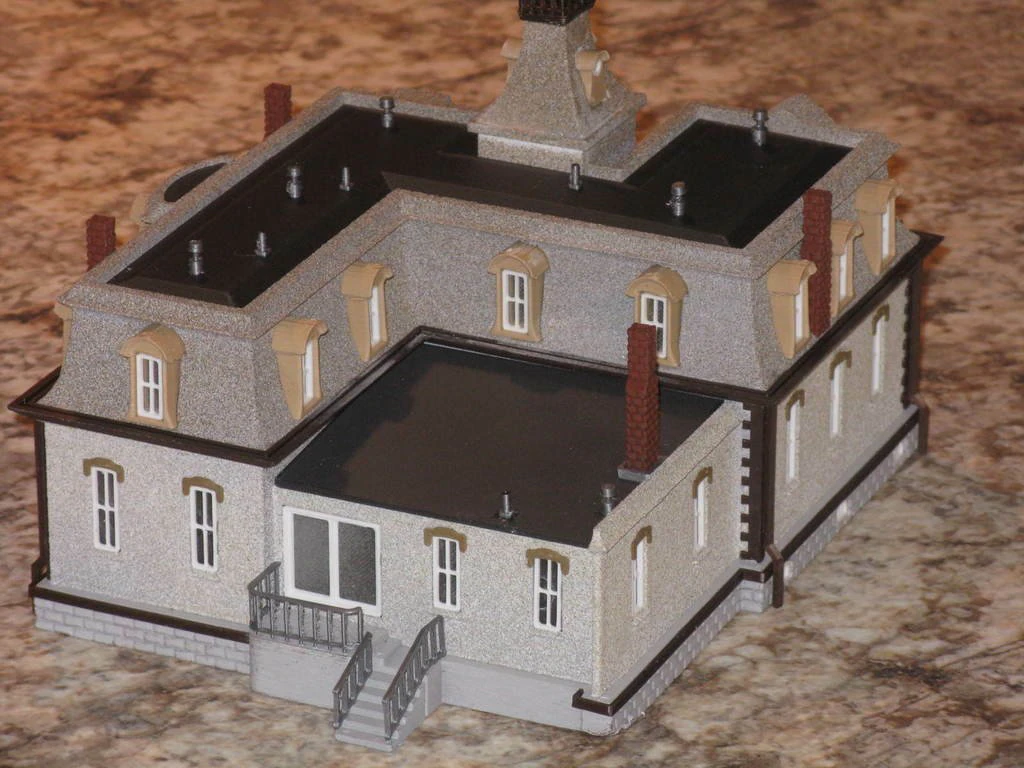 3d stl file of Villa model 002 3D Model .c4d .max .obj .3ds .fbx .stl .blend 