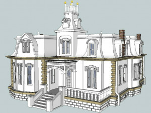 3d stl file of Villa model 002 3D मॉडल