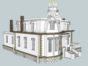 3d stl file of Villa model 002 3D मॉडल