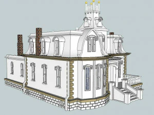 3d stl file of Villa model 002 3D Model