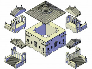 3d stl file of Villa model 003 3D Модель