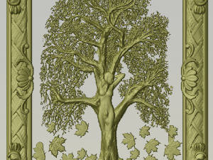 3d stl file of wall art tree model 3Dモデル