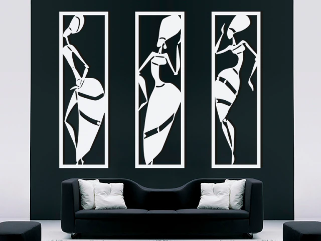 Arquivo 3d stl do modelo africano de arte de parede 001 Modelo 3D .c4d .max .obj .3ds .fbx .stl .blend