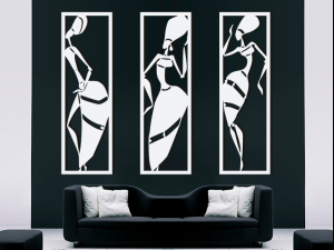 3d stl file of wall art african model 001 Modelo 3D