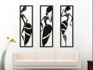 3d stl file of wall art african model 001 3D Model