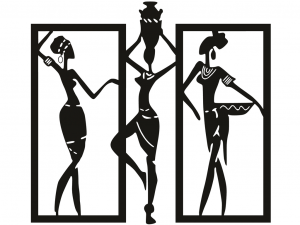 3d stl file of wall art african model 002 3D 모델