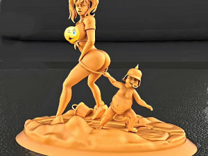 3d stl file of babysitter 3D Model