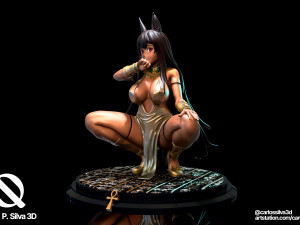 3d stl file of Anubis 20 cm 3D Model