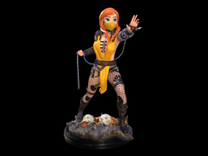 3d stl file of scorpion girl Modèle 3D