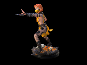3d stl file of scorpion girl Modèle 3D