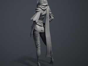 3d stl file of egypt girl Modelo 3D