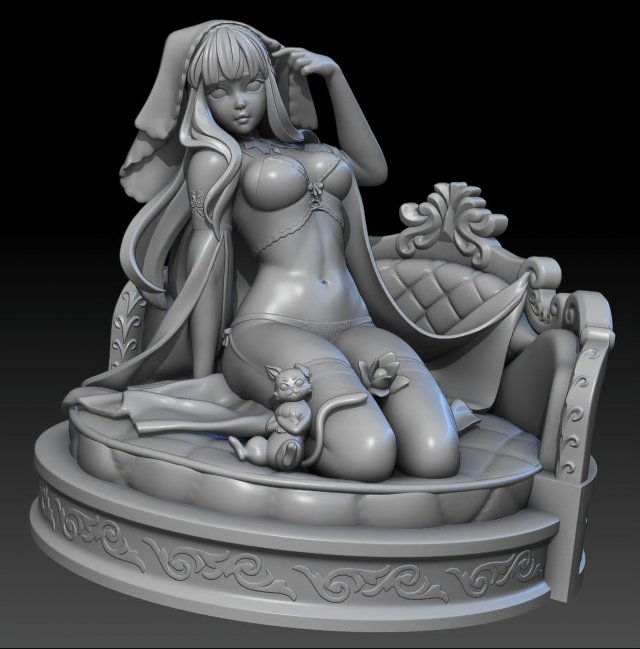 3d stl file of hot girl 3D Model .c4d .max .obj .3ds .fbx .stl .blend