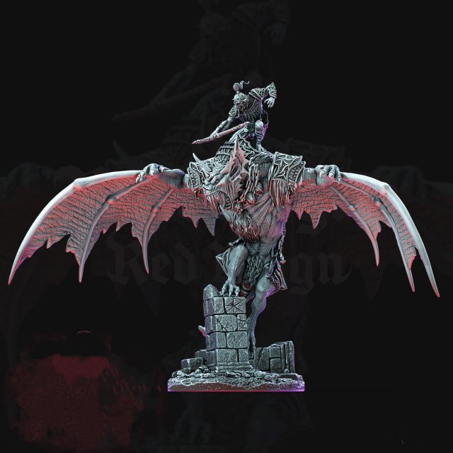 Bat Rider 1 3D Model .c4d .max .obj .3ds .fbx .stl .blend 