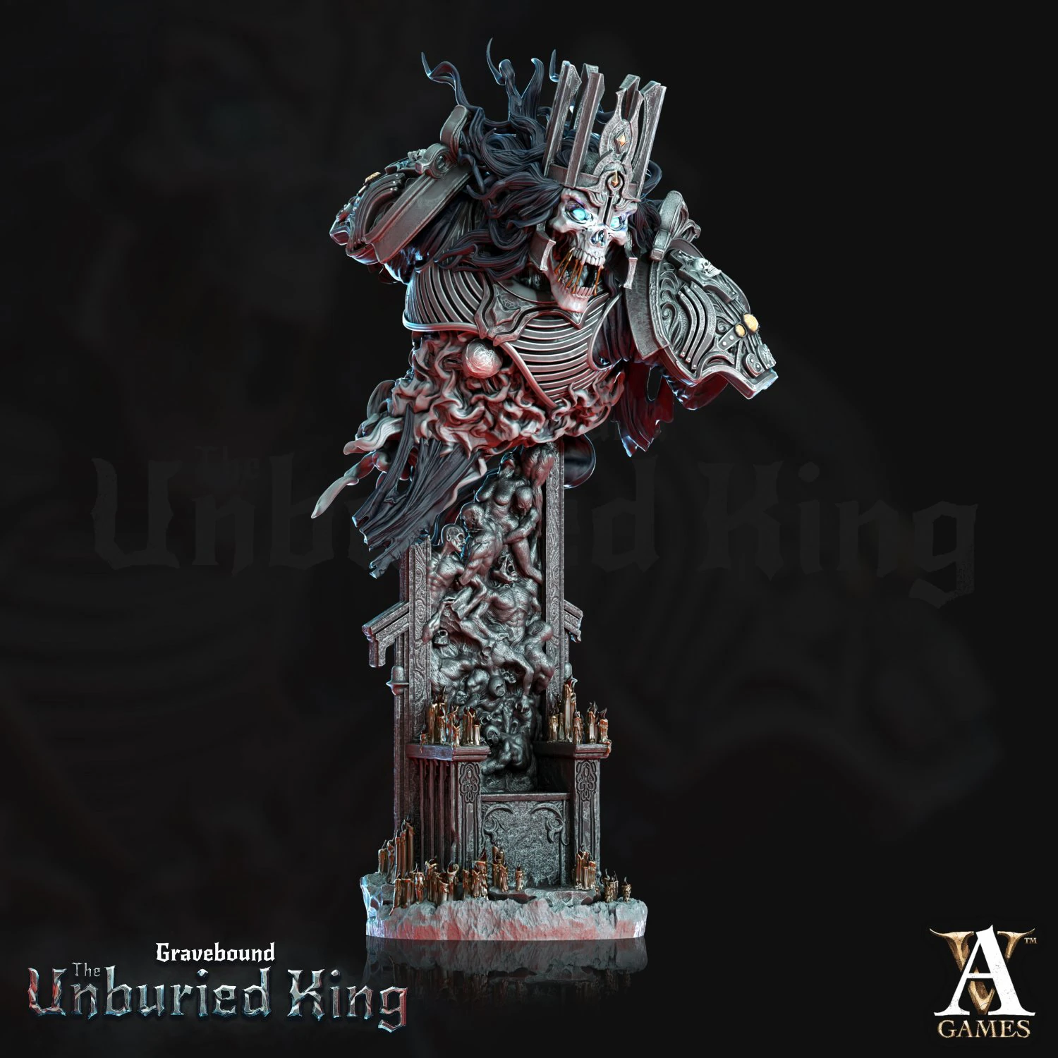 Atrum Rex Bust 3D Model .c4d .max .obj .3ds .fbx .stl .blend