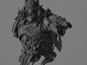 Atrum Rex Bust Model 3D