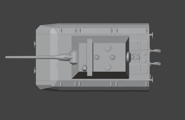 Panzerkampfwagen VI Ausf S E100 Modello 3D .c4d .max .obj .3ds .fbx .stl .blend 
