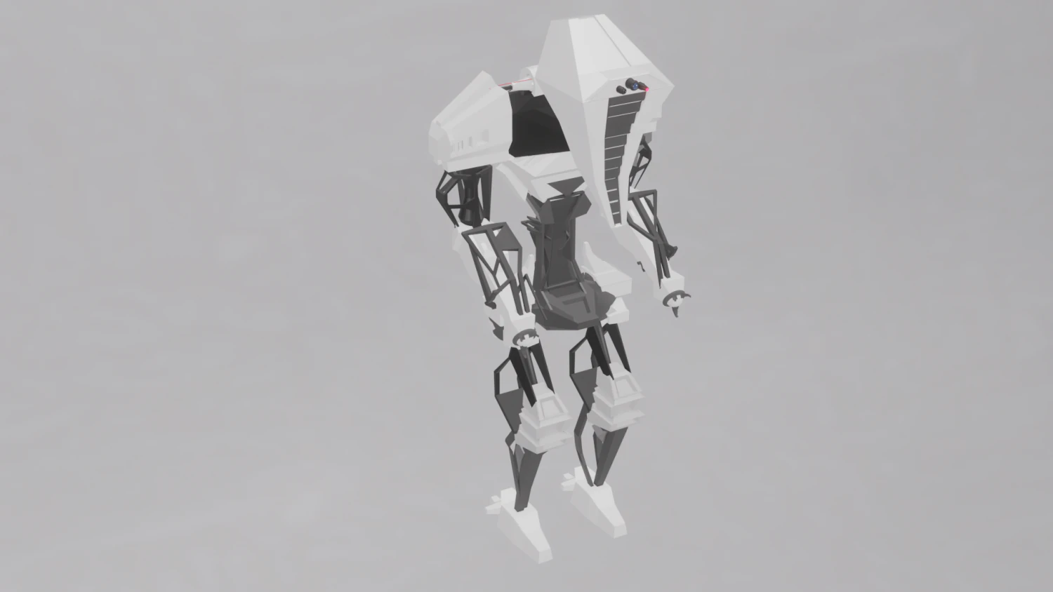 रोबोट 3D मॉडल .c4d .max .obj .3ds .fbx .stl .blend 