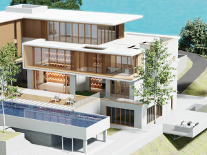 Modern villa 2023 Blender 3D Model