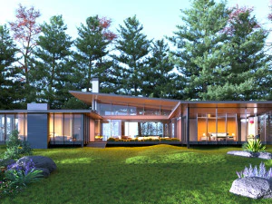 Desain Vila Modern Revit 3D Model 3D