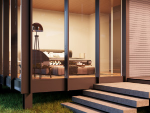 3D Revit Modern Villa Design Modello 3D