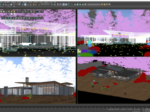 3D Revit Modern Villa Design Modello 3D