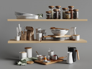 3D Industrial Pantry model blender 3D Model
