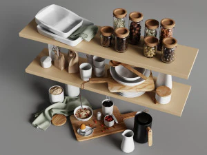 3D Industrial Pantry model blender 3D Model