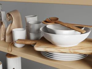 3D Industrial Pantry model blender 3D Model