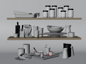 3D Industrial Pantry model blender 3D 모델