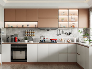 Modern kitchen interior blender 3D-Modell
