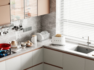 Modern kitchen interior blender Model 3D