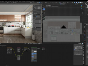 Modern kitchen interior blender Model 3D