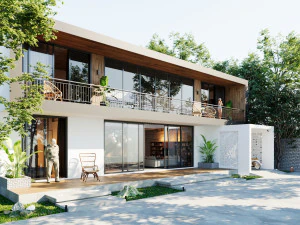 Blender 3D Revit Modern Villa Design 3D Model