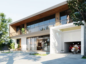 Blender 3D Revit Modern Villa Design 3D Model