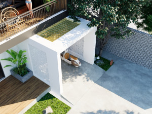 Blender 3D Revit Modern Villa Design Modello 3D