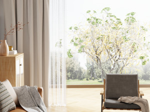 Nordic modern living room blender 3D Model