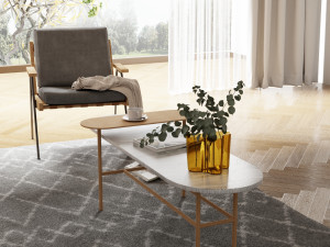 Nordic modern living room blender 3D Model