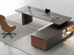 Blender 3D Modern Boss Office Modèle 3D