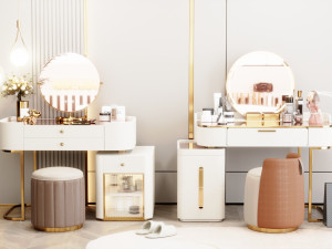 Blender 3D Modern Dressing Table Modello 3D