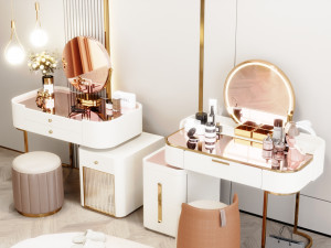Blender 3D Modern Dressing Table 3D Model
