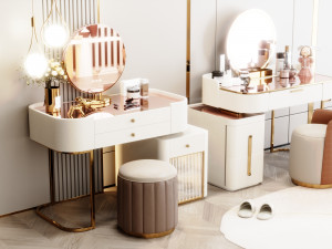 Blender 3D Modern Dressing Table 3D Model