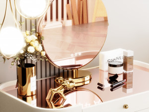 Blender 3D Modern Dressing Table 3D Model